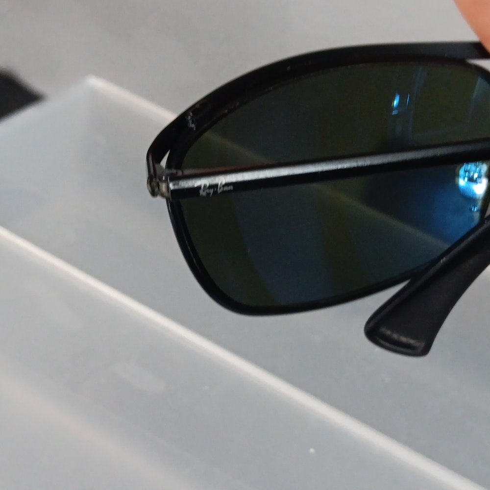 Ray-Ban Black Olympian Sunglasses Polarized, flex - Picture 5 of 9